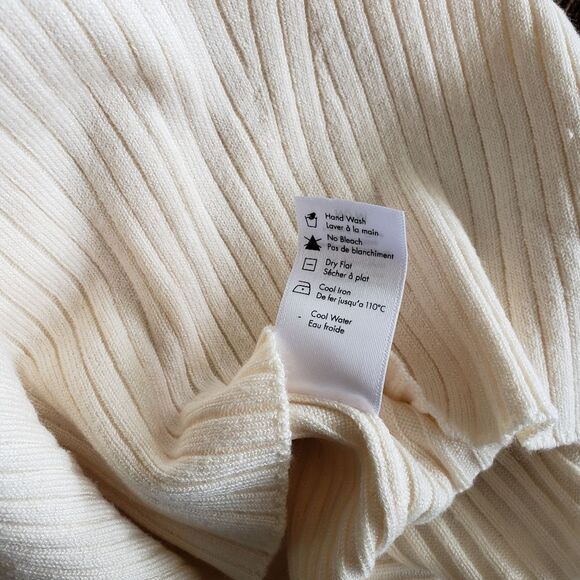 L*Space Ribbed Knit Cropped Top Raglan Sleeves Women's Size Medium - Picture 10 of 10